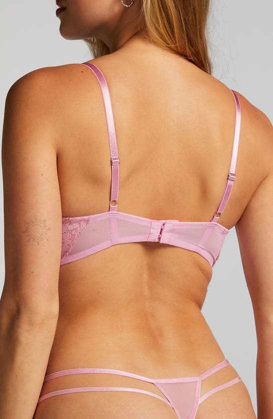 Shop Hunkemoller Hunkemöller Milaan Strappy Lace Underwire Bra In Pastel Lavender