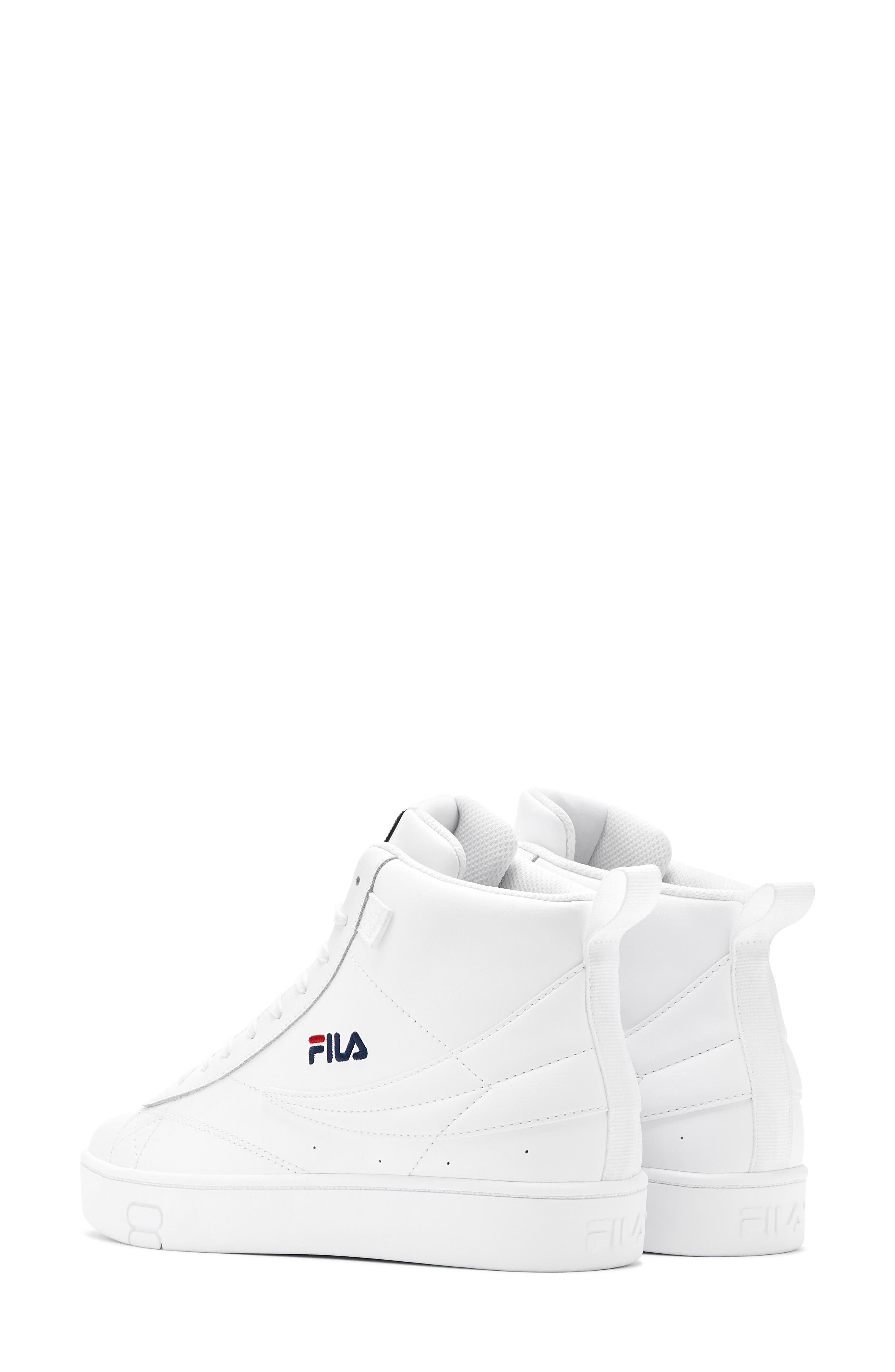 high top fila white