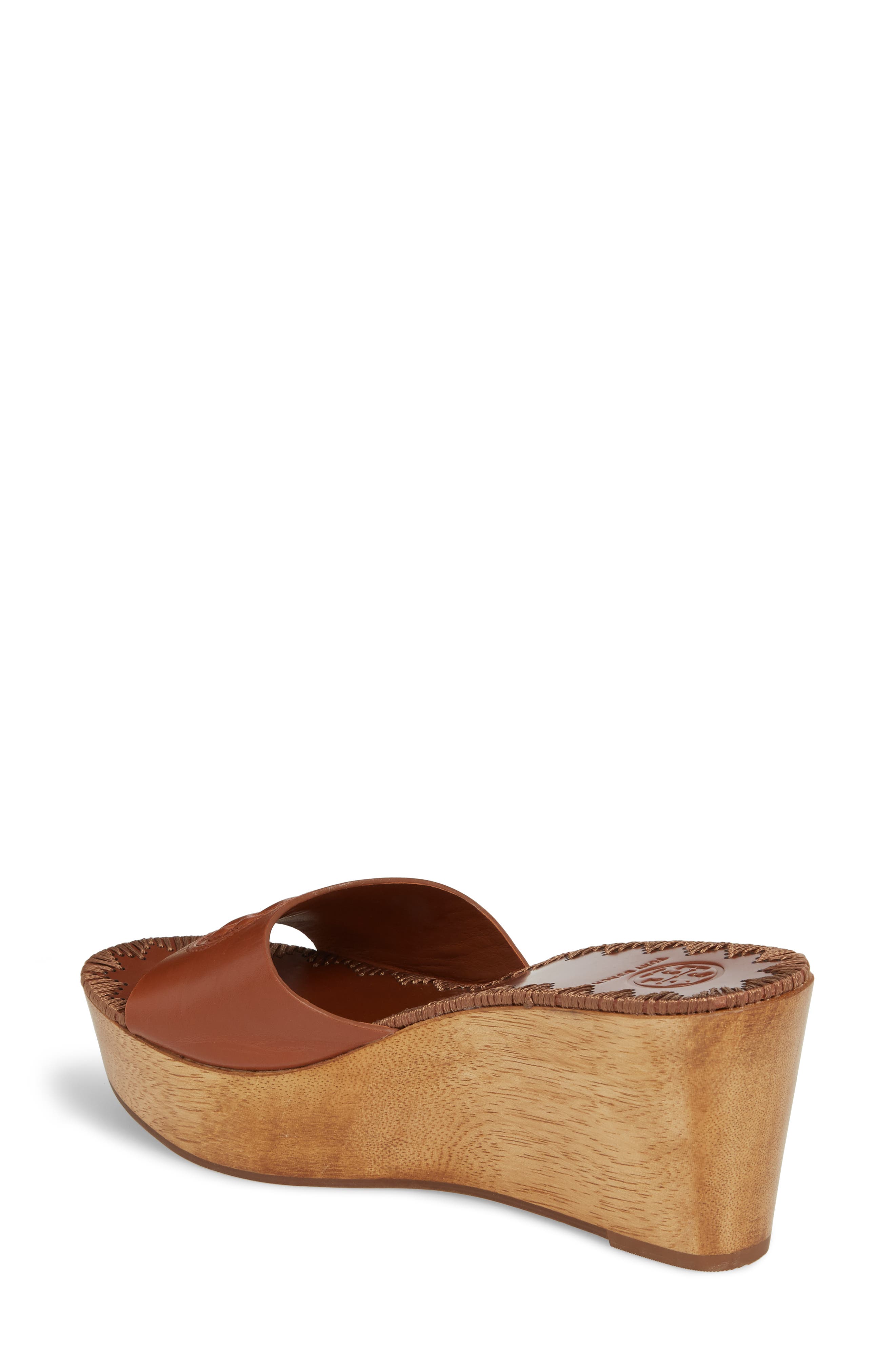 tory burch patty heeled wedge slide