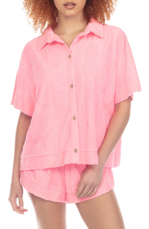 Honeydew Intimates Easy Does It French Terry Short Pajamas In Sundown Pineapples