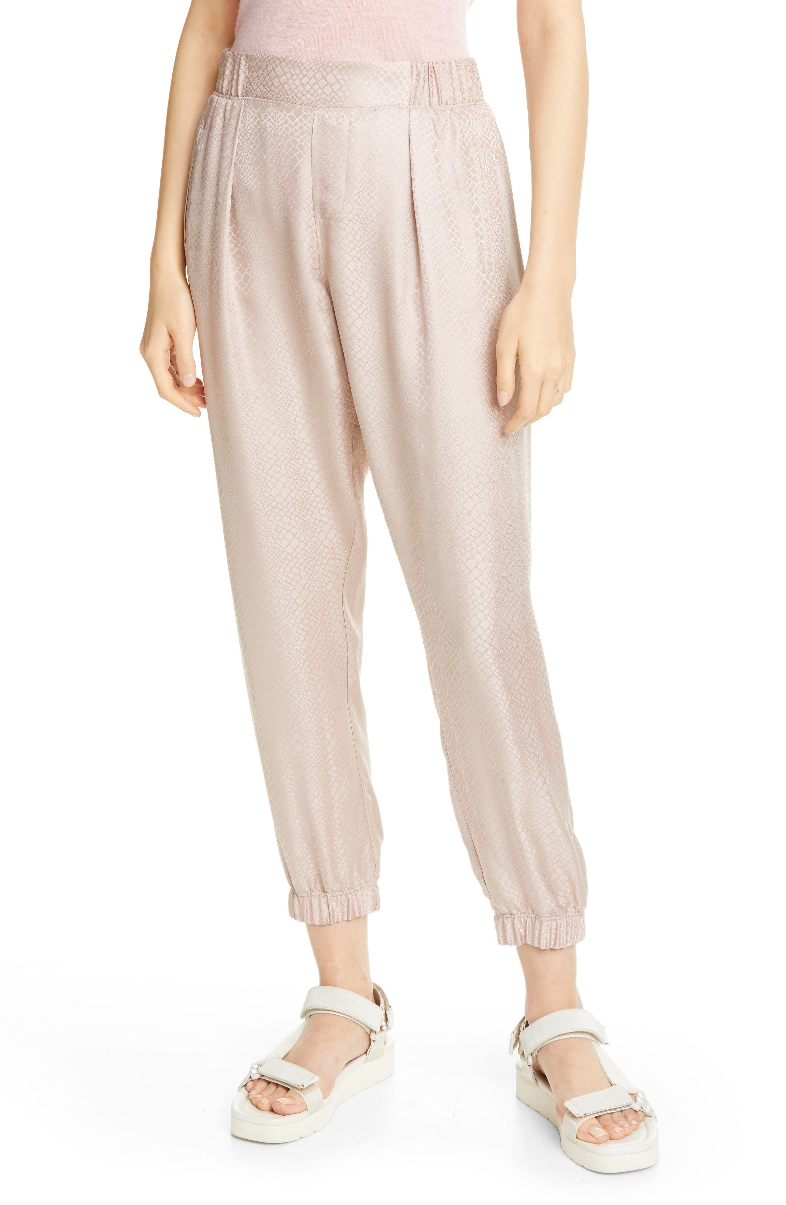 silk joggers womens