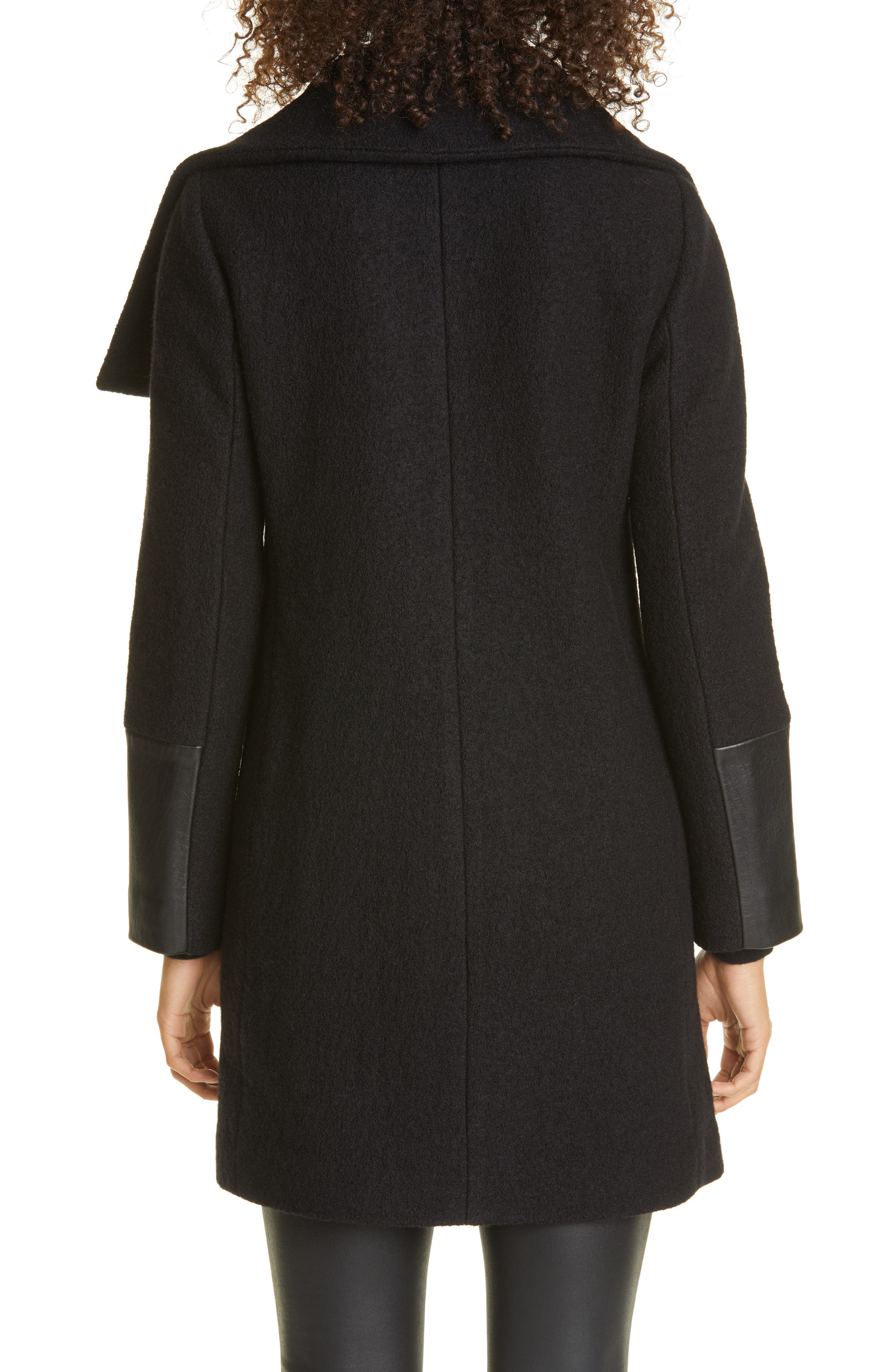 Club Monaco Halli Wool \u0026 Leather Moto 