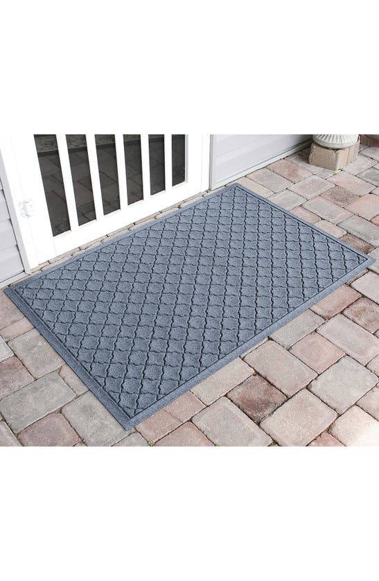 Shop Bungalow Flooring Waterhog Cordova Floor Mat In Bluestone