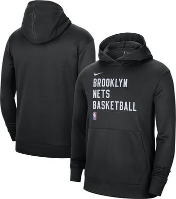 Brooklyn Nets Youth Logo Performance Pullover Fleece Hoodie