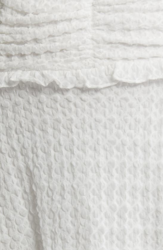 Shop Something New Mila Textured Miniskirt In Snow White