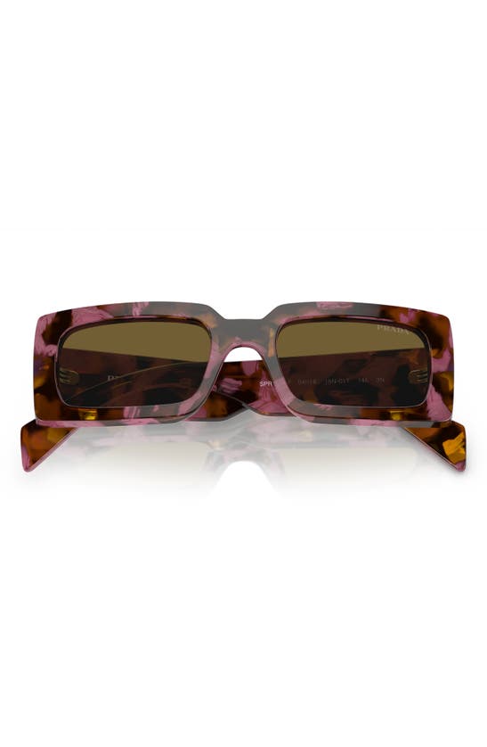 Prada Rectangular-frame Sunglasses Sunglasses In Brown Tort