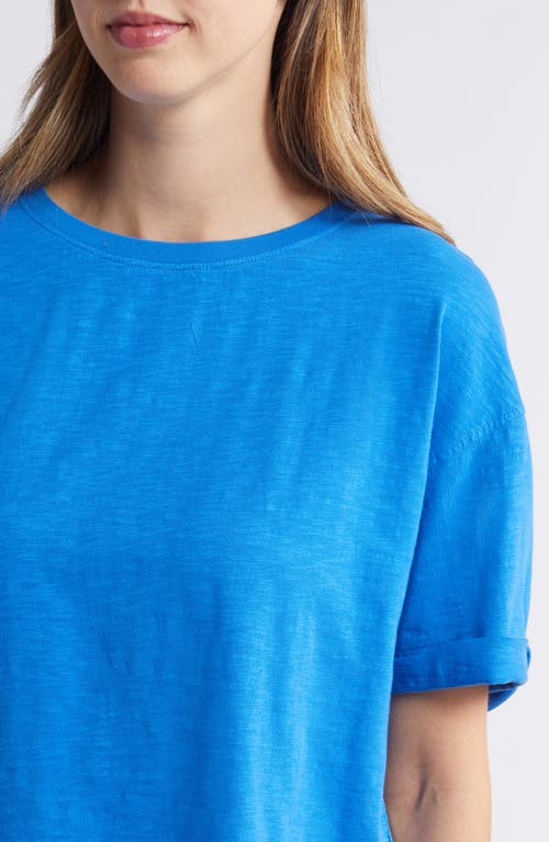 Shop Caslonr Caslon(r) Relaxed Organic Cotton Boyfriend T-shirt In Blue Marmara