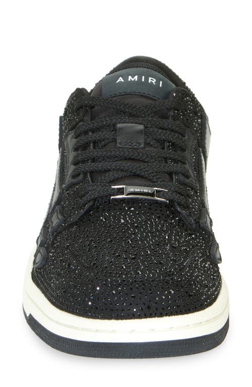 AMIRI AMIRI CRYSTAL SKELETON LOW TOP SNEAKER 