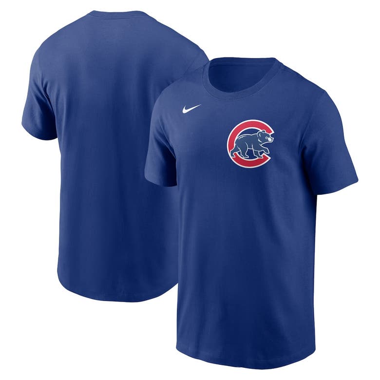 Shop Nike Royal Chicago Cubs Fuse Wordmark T-shirt