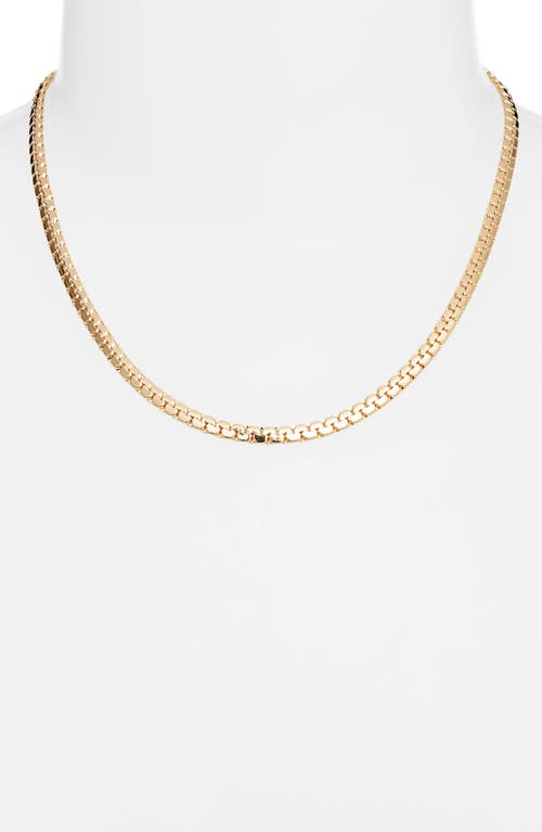 Shop Nordstrom Flattened Box Chain Necklace In Gold