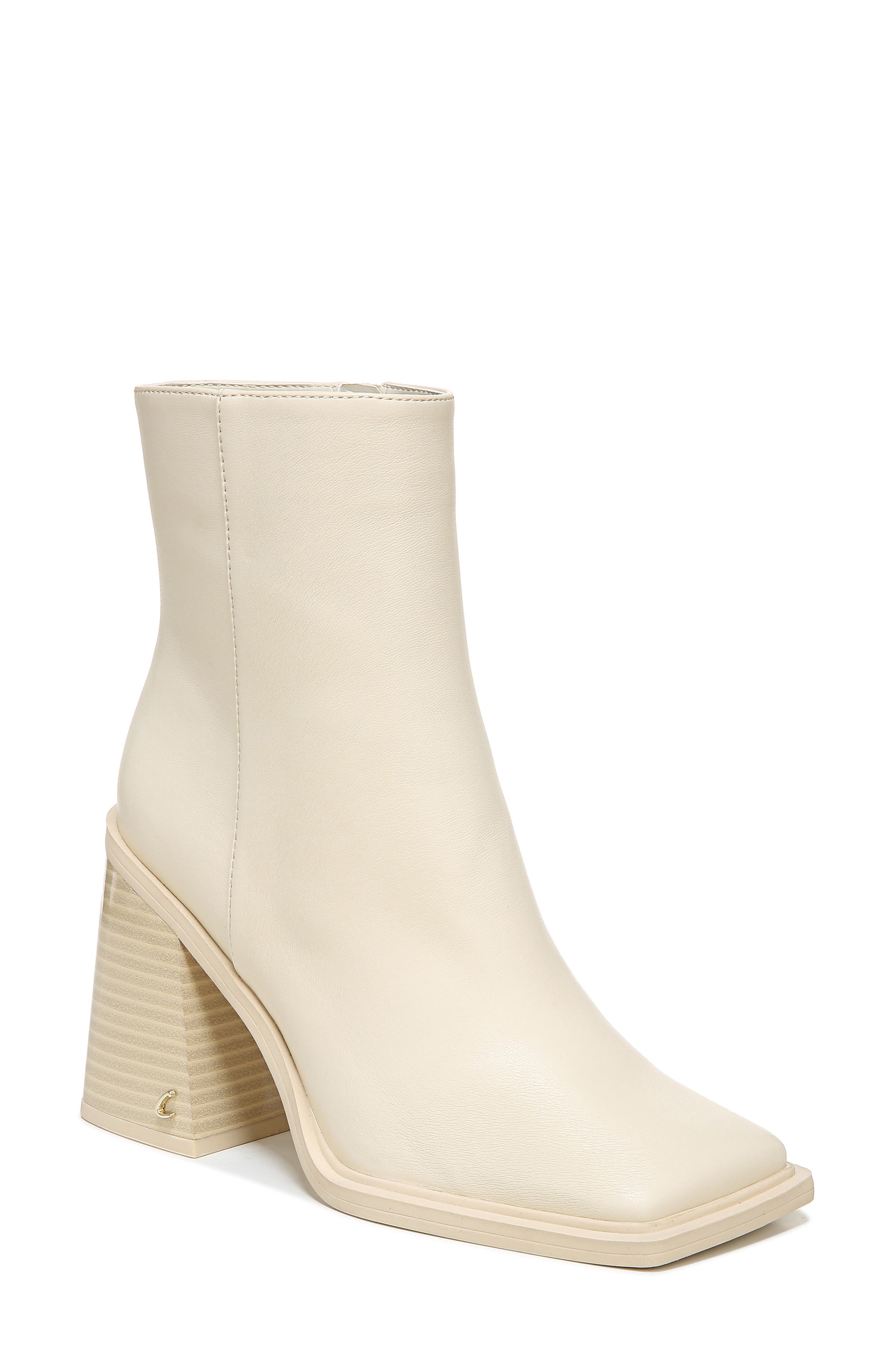 ivory ankle boots