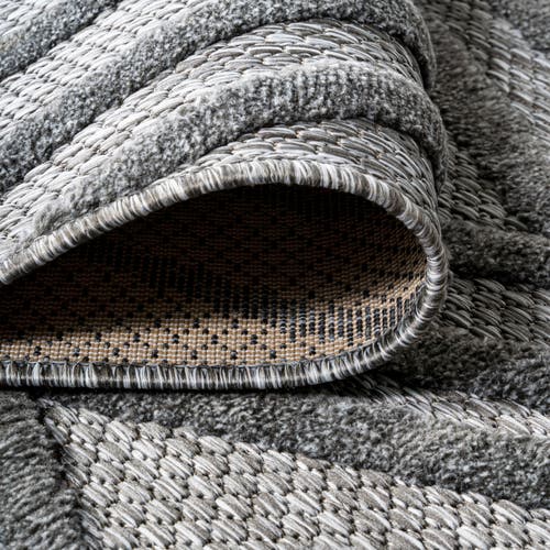 Jonathan Y Balansat Moroccan Diamond Indoor/outdoor Area Rug In Dark Gray