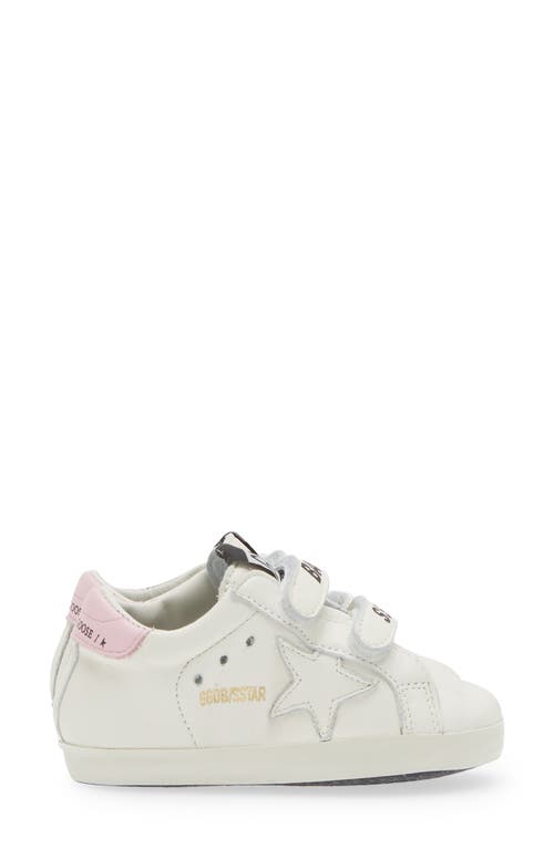 Golden Goose Baby School Set Sneakers In White/baby Pink