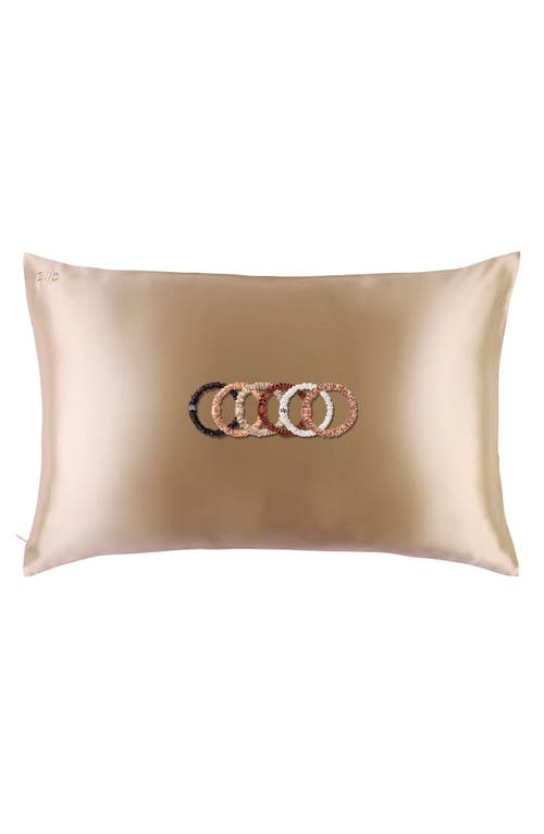 slip Pure Silk Pillowcase & Skinny Scrunchie Set (Nordstrom Exclusive) 128 Value in Caramel