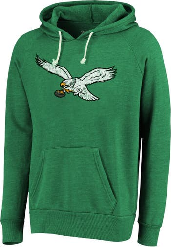 Men's Majestic Threads Jalen Hurts Kelly Green Philadelphia Eagles Name &  Number Tri-Blend Pullover Hoodie