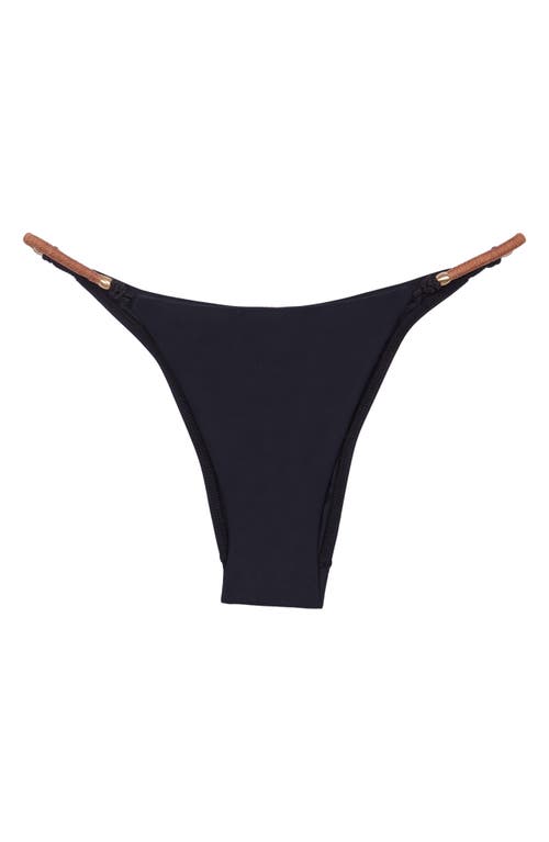 ViX Swimwear Elis Bikini Bottoms in Black at Nordstrom, Size Large