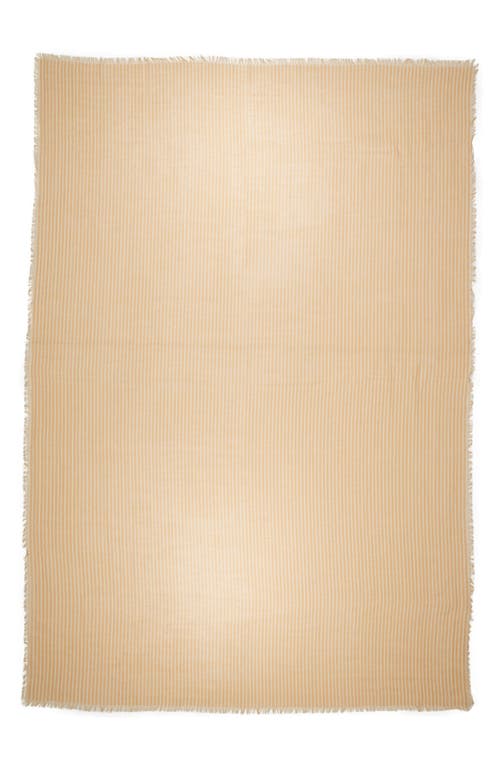 Shop Rag & Bone Astra Stripe Scarf In Beige/white Stripe