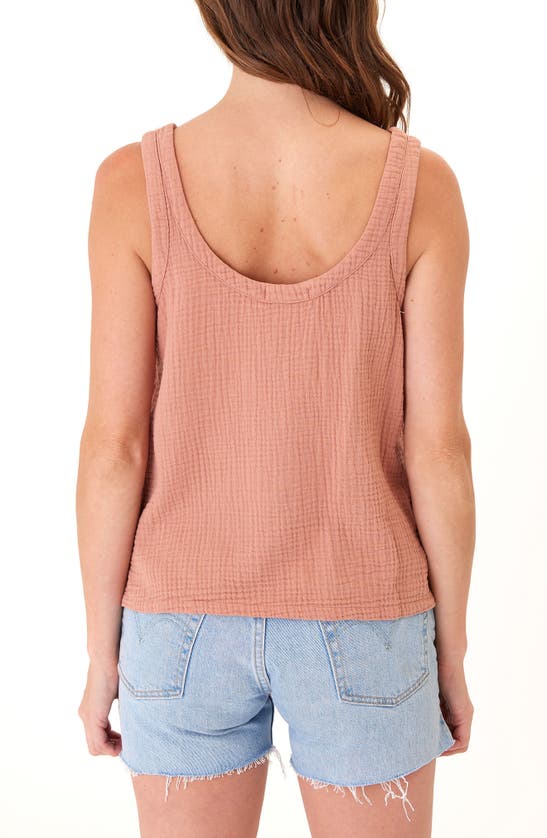 Shop Threads 4 Thought Syrena Organic Cotton Gauze Tank In Dune