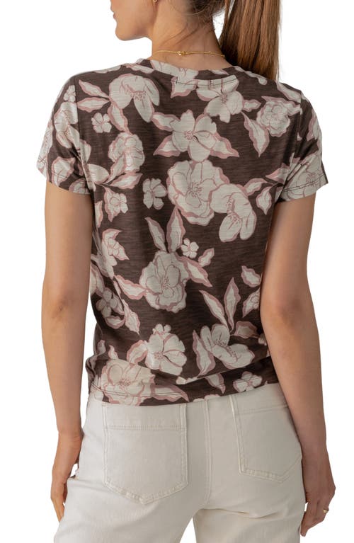 Shop Sanctuary The Perfect Geo Print Cotton Blend Knit Top In Moody Floral