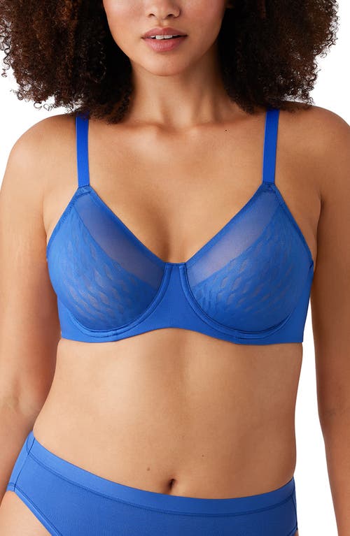 Shop Wacoal Elevated Allure Full Coverage Underwire Bra In Beaucoup Blue