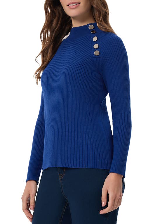 Shop Jones New York Rib Raglan Sweater In Sapphire