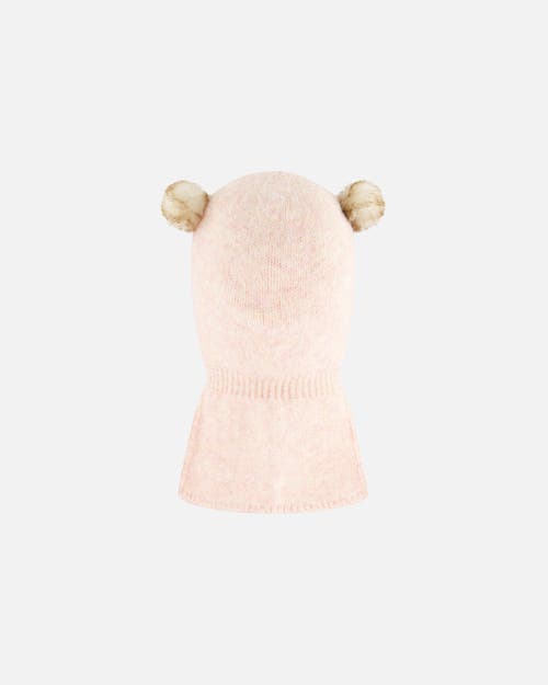 Shop Deux Par Deux Baby Girl's Knit Balaclava Light Pink In Chintz Rose