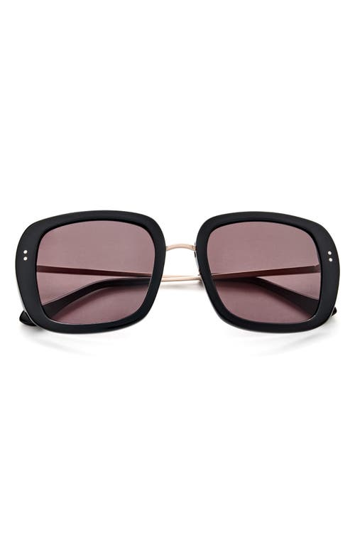 Gemma Styles Baker Street 52mm Square Sunglasses in Carbon