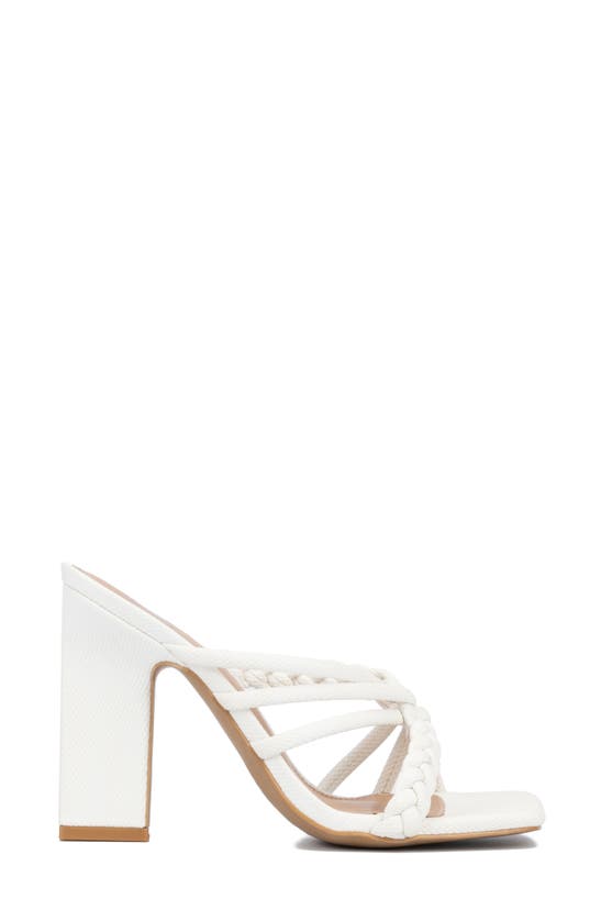 Shop New York And Company Dalia Heeled Sandal In White