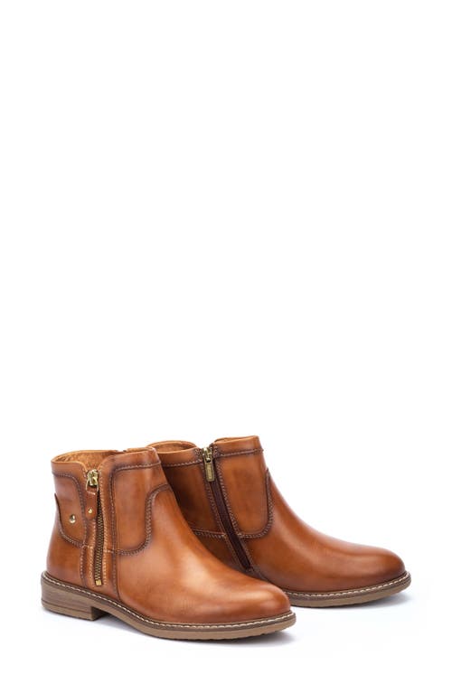 Pikolinos Aldaya Zip Bootie In Brandy