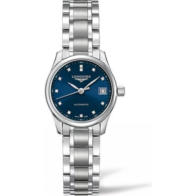 Longines Master Automatic Diamond Bracelet Watch, 25.5Mm