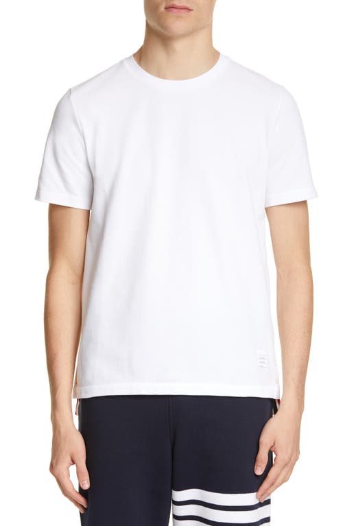 Thom Browne Stripe Crewneck T-Shirt in White