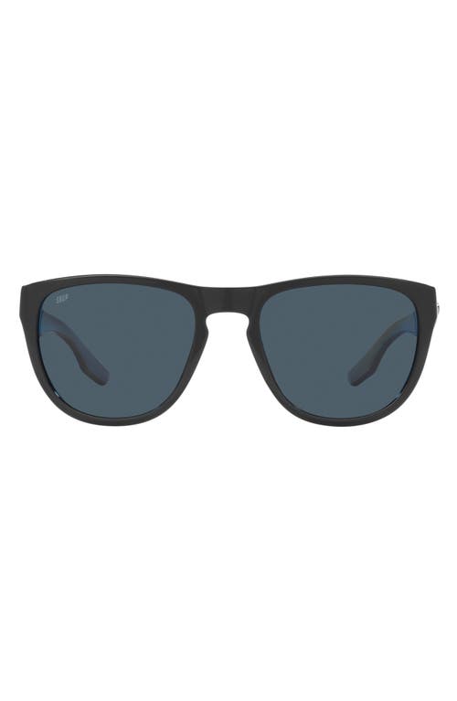 Costa Del Mar Irie 55mm Polarized Pilot Sunglasses in Black at Nordstrom