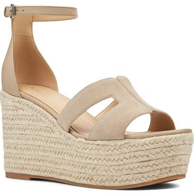 Nine West Adelyn Espadrille Wedge Sandal- Beige