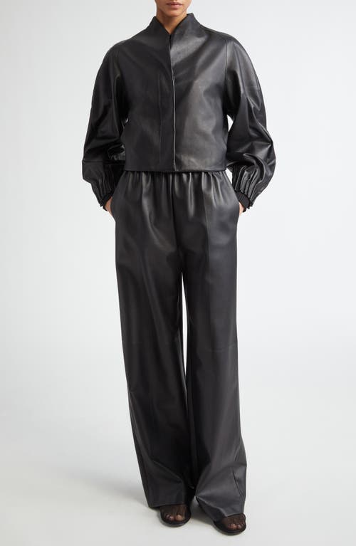 FFORME FFORME ARAM RAGLAN SLEEVE LEATHER JACKET
