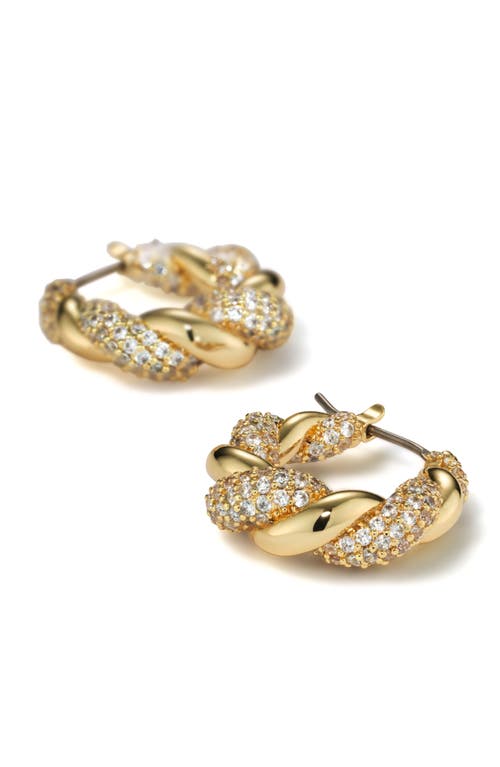 Shop Ana Luisa Twisted Hoop Earrings In Gold