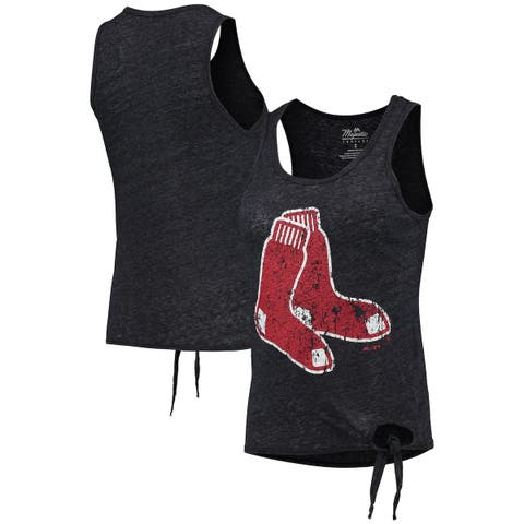 Women's Navy Boston Red Sox Plus Size Racerback Tank Top