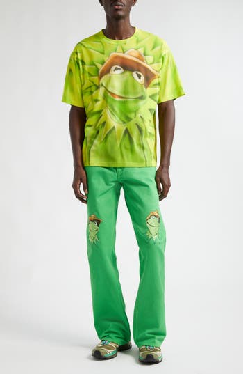 Stockholm Surfboard Club Airbrush Graphic T-shirt In Kermit