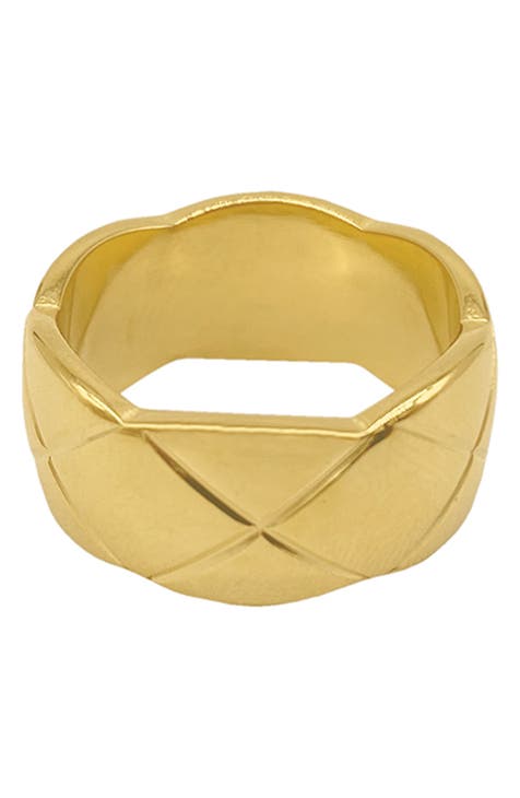 Water Resistant Cushion Band Ring