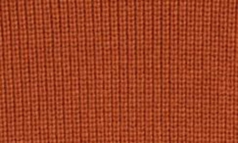 Shop Nordstrom Rib Organic Cotton & Merino Wool Sweater In Rust Gingersnap