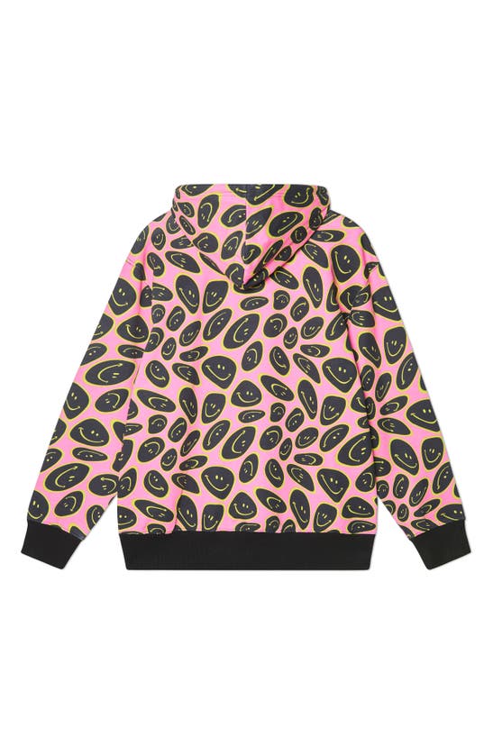 Shop Wesc Mike Trippy Smiley Hoodie In Pink Assorted