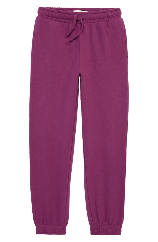 Treasure & Bond Kids' Old School Joggers In Purple Gem