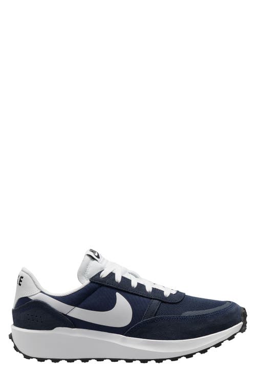 Nike Men's Waffle Nav Shoes In Midnight Navy/white/obsidian