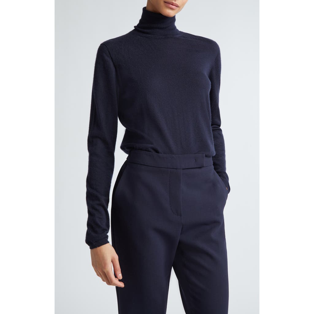Max Mara Veloce Cashmere Turtleneck Sweater In Ultramarine