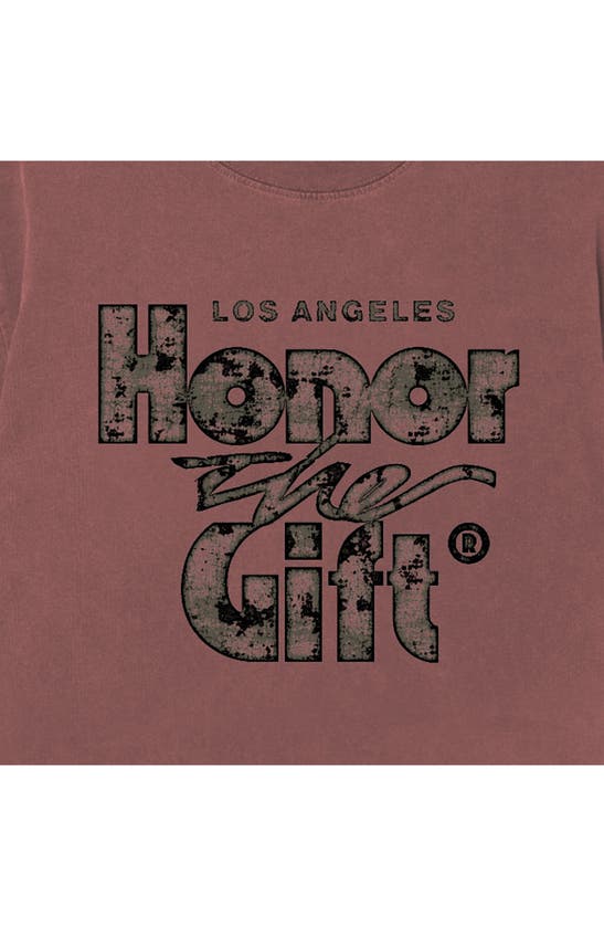 Shop Honor The Gift Retro Graphic T-shirt In Rust