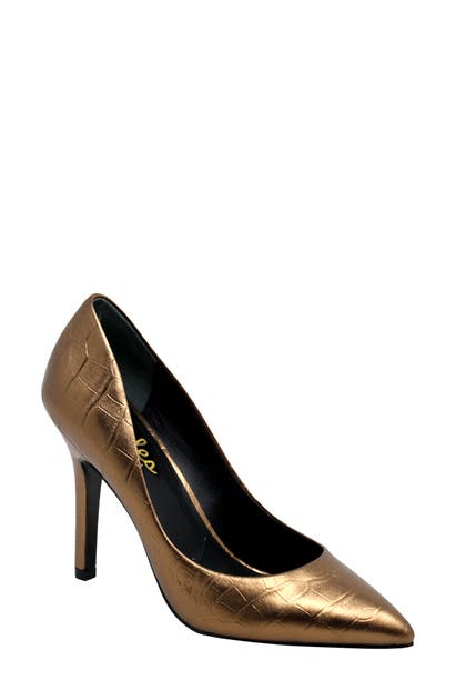 Charles By Charles David Maxx Pointed Toe Pump In Bronze