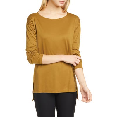 Eileen Fisher Ballet Neck Long Sleeve Top