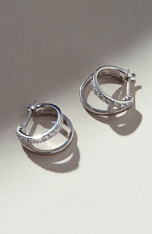 Shop Ana Luisa Double Hoop Earrings In Silver