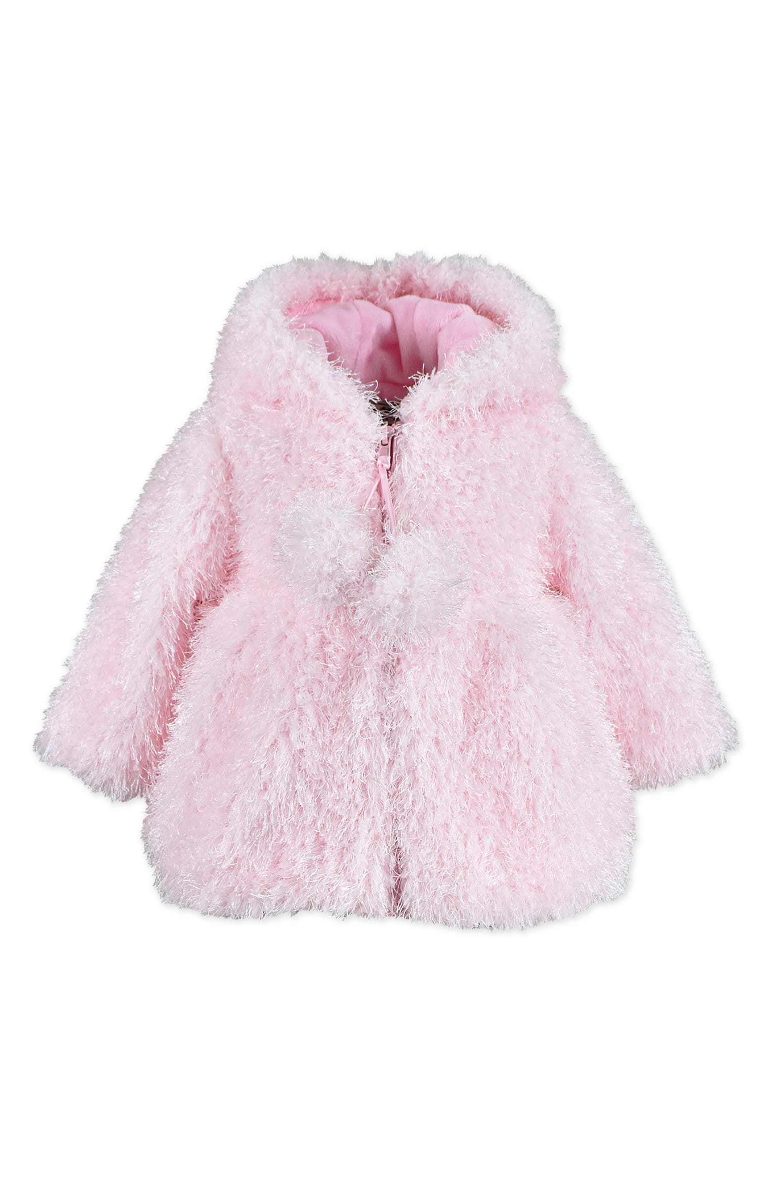 Widgeon Faux Fur Pompom Coat (Baby Girls) | Nordstrom