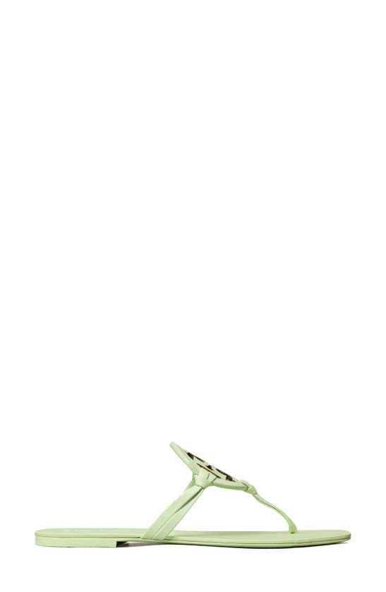 Tory Burch Miller Square Toe Thong Sandal In Meadow Mist