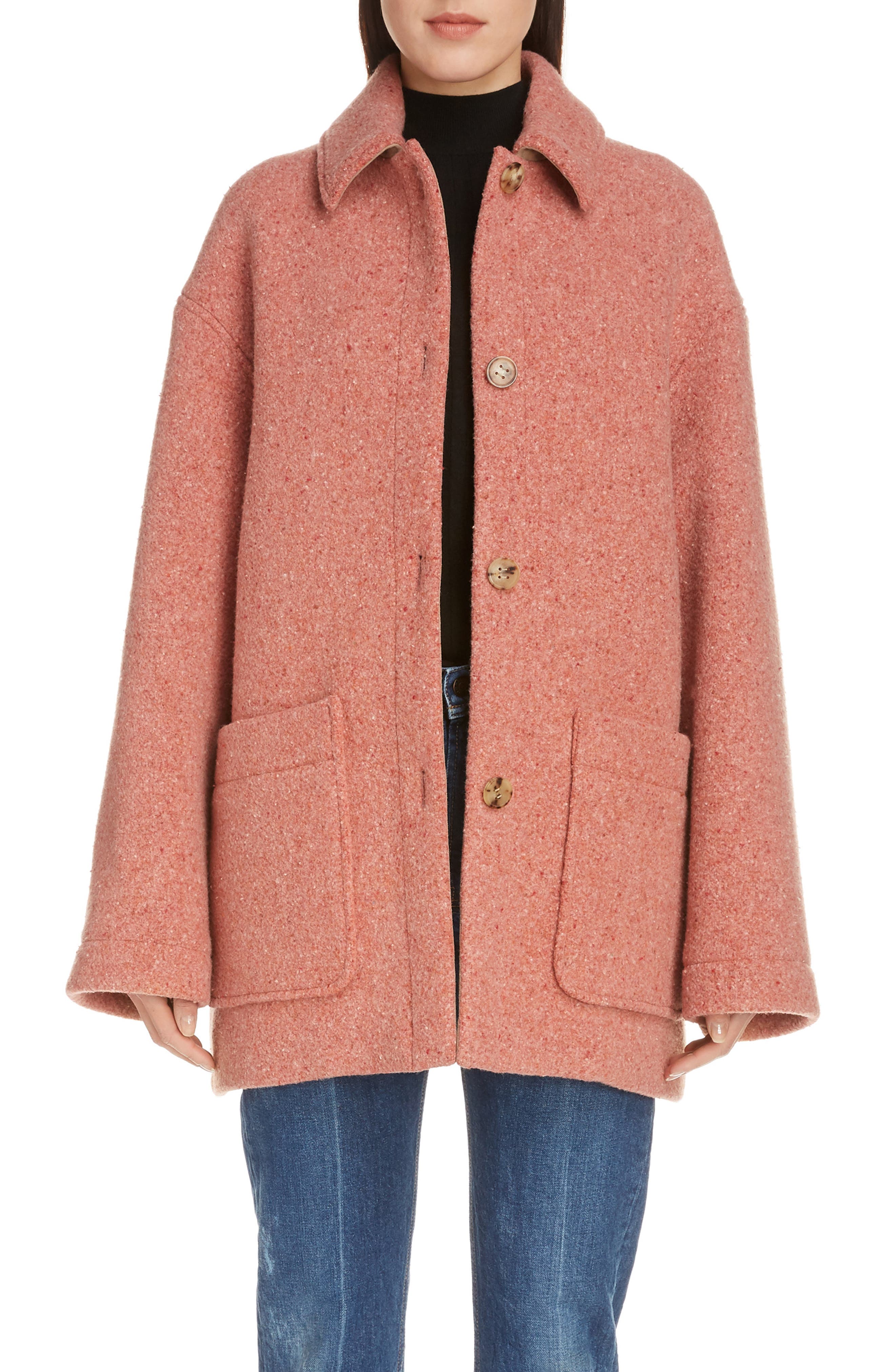 acne studios wool blend coat